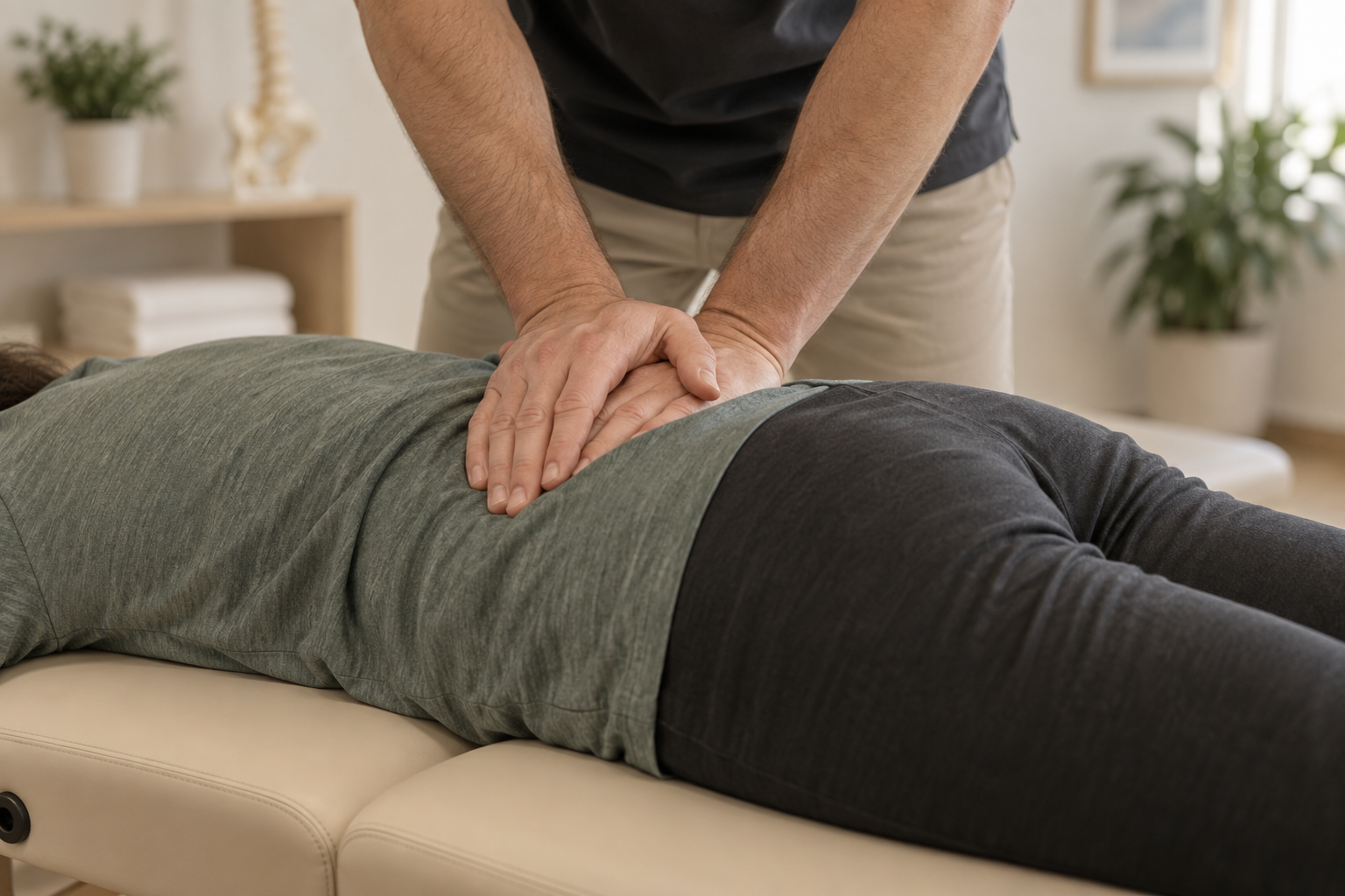 Hands-on physiotherapy for the lower back
